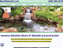 Tablet Screenshot of mauiwaterfall.com
